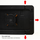 Large Screen Function Display Clock Living Room Wall Hanging Clock LED Display Remote Control Clock - Top-Down View