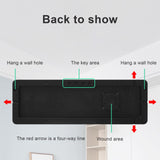 Large Screen Function Display Clock Living Room Wall Hanging Clock LED Display Remote Control Clock - 45-Degree Angle