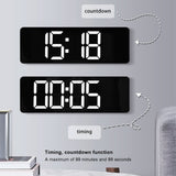 Large Screen Function Display Clock Living Room Wall Hanging Clock LED Display Remote Control Clock