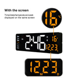 Large Screen Function Display Clock Living Room Wall Hanging Clock LED Display Remote Control Clock - Extra Image