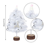 Feather Christmas Tree with Lamp String Artificial Christmas Tree Decoration Simulated Desktop Ornaments for Christmas Home
