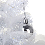Feather Christmas Tree with Lamp String Artificial Christmas Tree Decoration Simulated Desktop Ornaments for Christmas Home