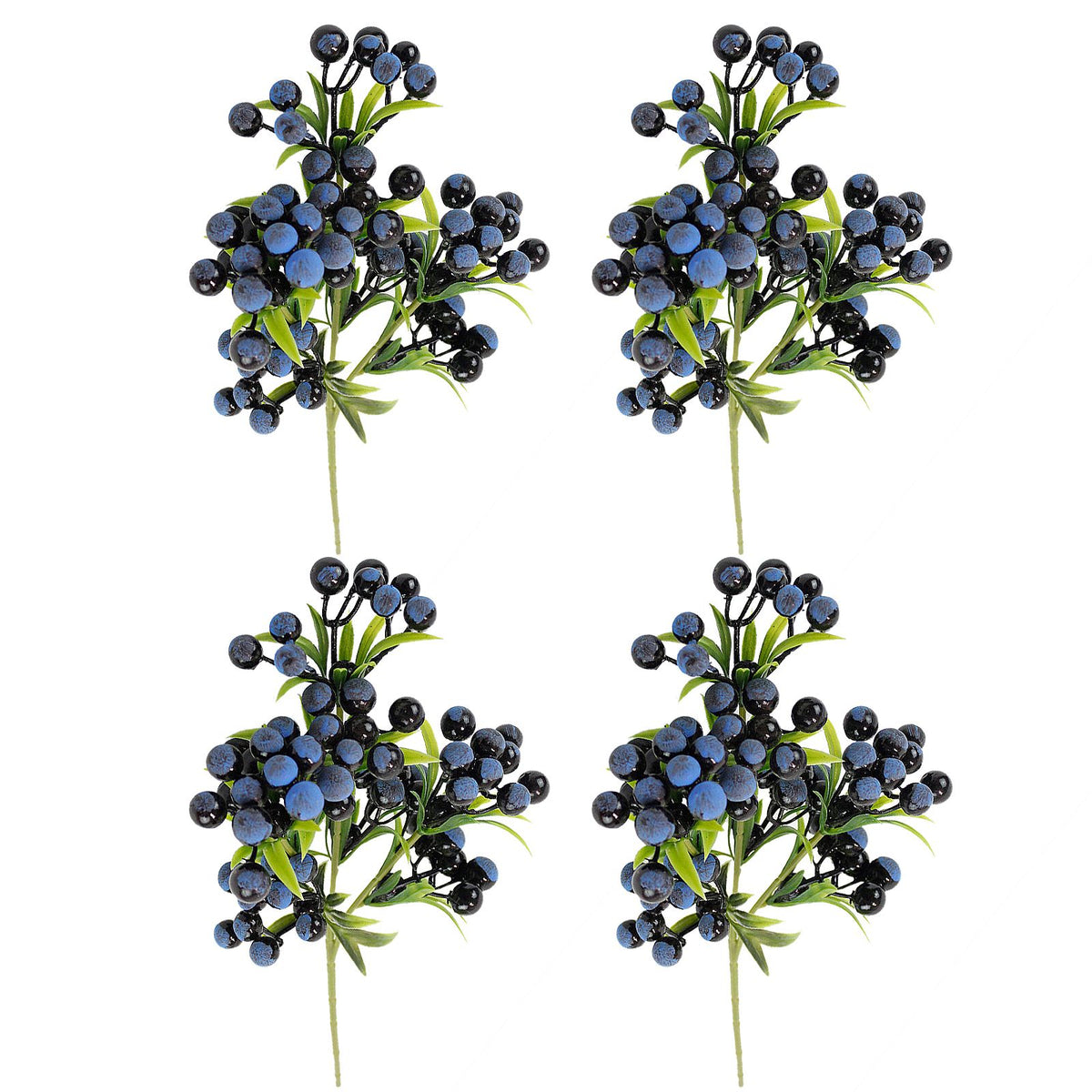Christmas Berry Branches 3 Forks Simulation Foam Berry Picks Home Decoration