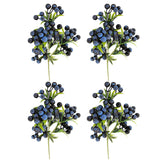 Christmas Berry Branches 3 Forks Simulation Foam Berry Picks Home Decoration