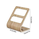 Table Storage Rack Simple Living Room Multi Functional Remote Control Rack Curved Wooden Support - Front View