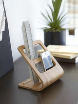 Table Storage Rack Simple Living Room Multi Functional Remote Control Rack Curved Wooden Support