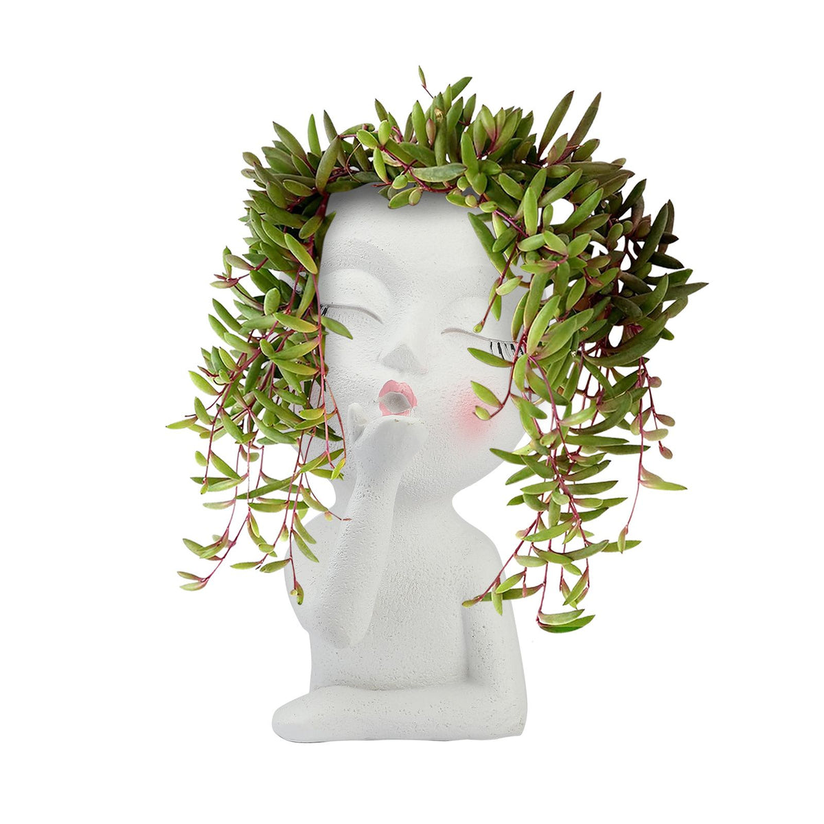 Mannequin Resin Flower Pot Face Flower Pot Garden Decoration