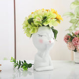 Mannequin Resin Flower Pot Face Flower Pot Garden Decoration