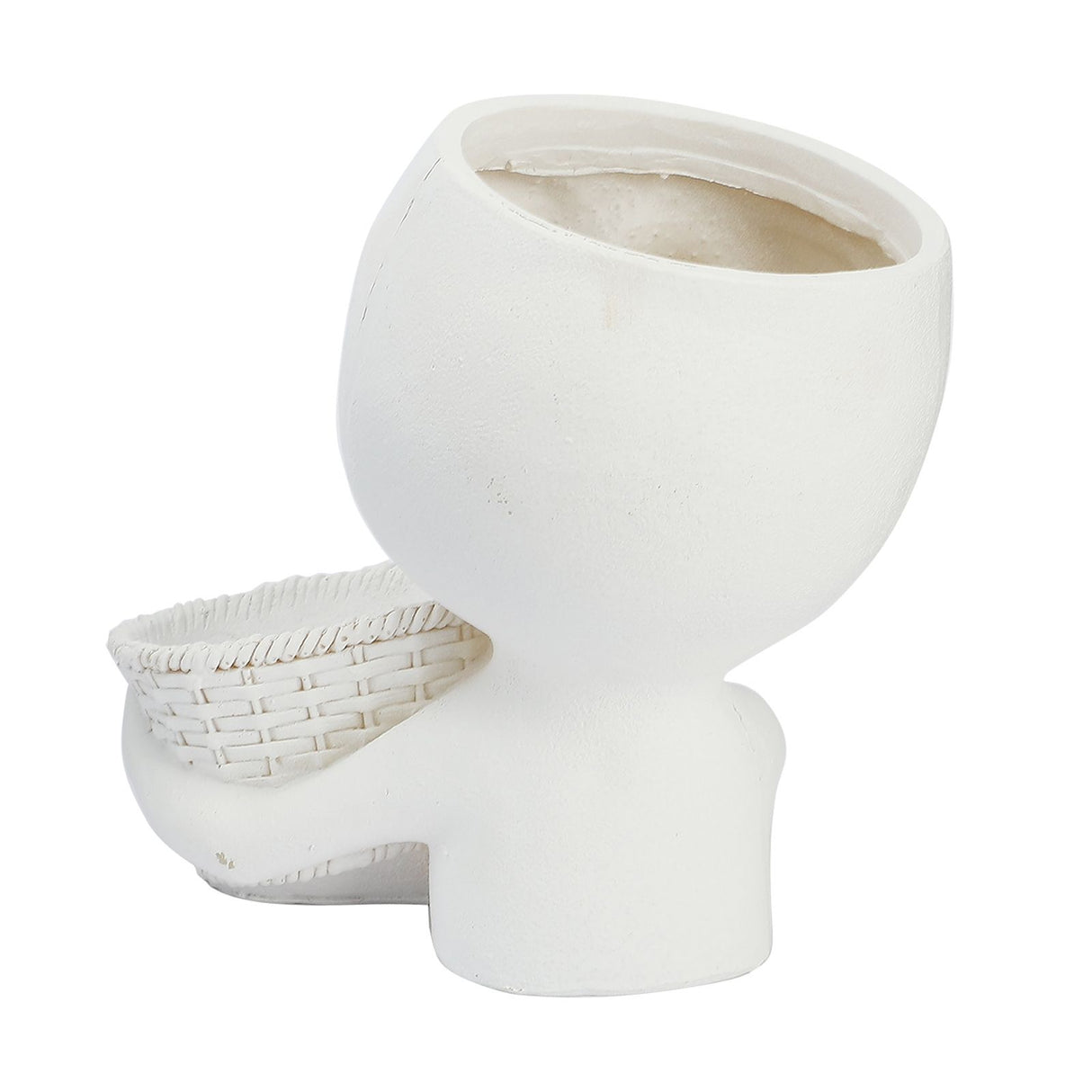 Mannequin Flower Pot Resin Creative Double Flower Pot Face Flower Pot