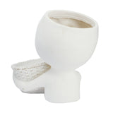 Mannequin Flower Pot Resin Creative Double Flower Pot Face Flower Pot