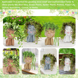Mannequin Resin Cheek Resting Flower Pot Face Flower Pot