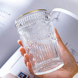 Vintage Embossed Glasses Drinking Glasses Water Glasses Modern Embossed Designs Glasses