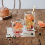 Vintage Embossed Glasses Drinking Glasses Water Glasses Modern Embossed Designs Glasses