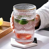 Vintage Embossed Glasses Drinking Glasses Water Glasses Modern Embossed Designs Glasses