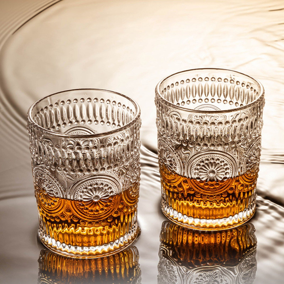 Vintage Embossed Glasses Drinking Glasses Water Glasses Modern Embossed Designs Glasses