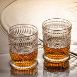 Vintage Embossed Glasses Drinking Glasses Water Glasses Modern Embossed Designs Glasses - Extra Image