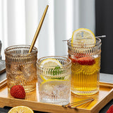 Vintage Embossed Glasses Drinking Glasses Water Glasses Modern Embossed Designs Glasses