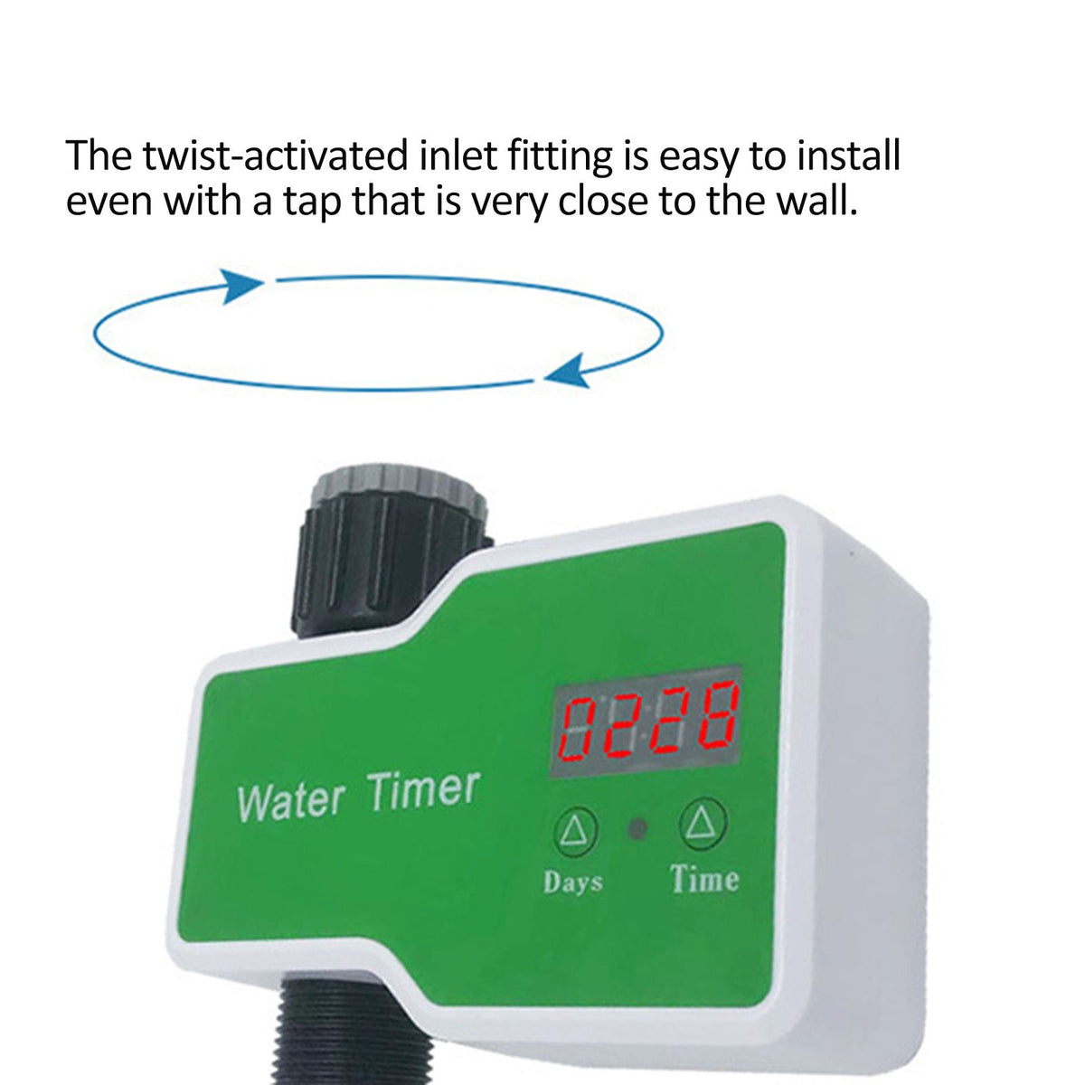 Automatic Flower Waterer Solenoid Valve Timer Garden Irrigation Spraying Outdoor Metal Head Intelligent Controller