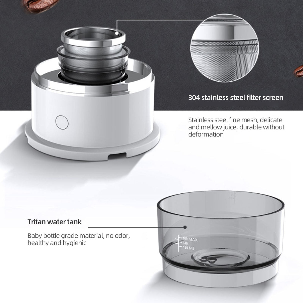 Mini Coffee Machine Outdoor Travel Camping Portable Manual Drip Coffee Maker