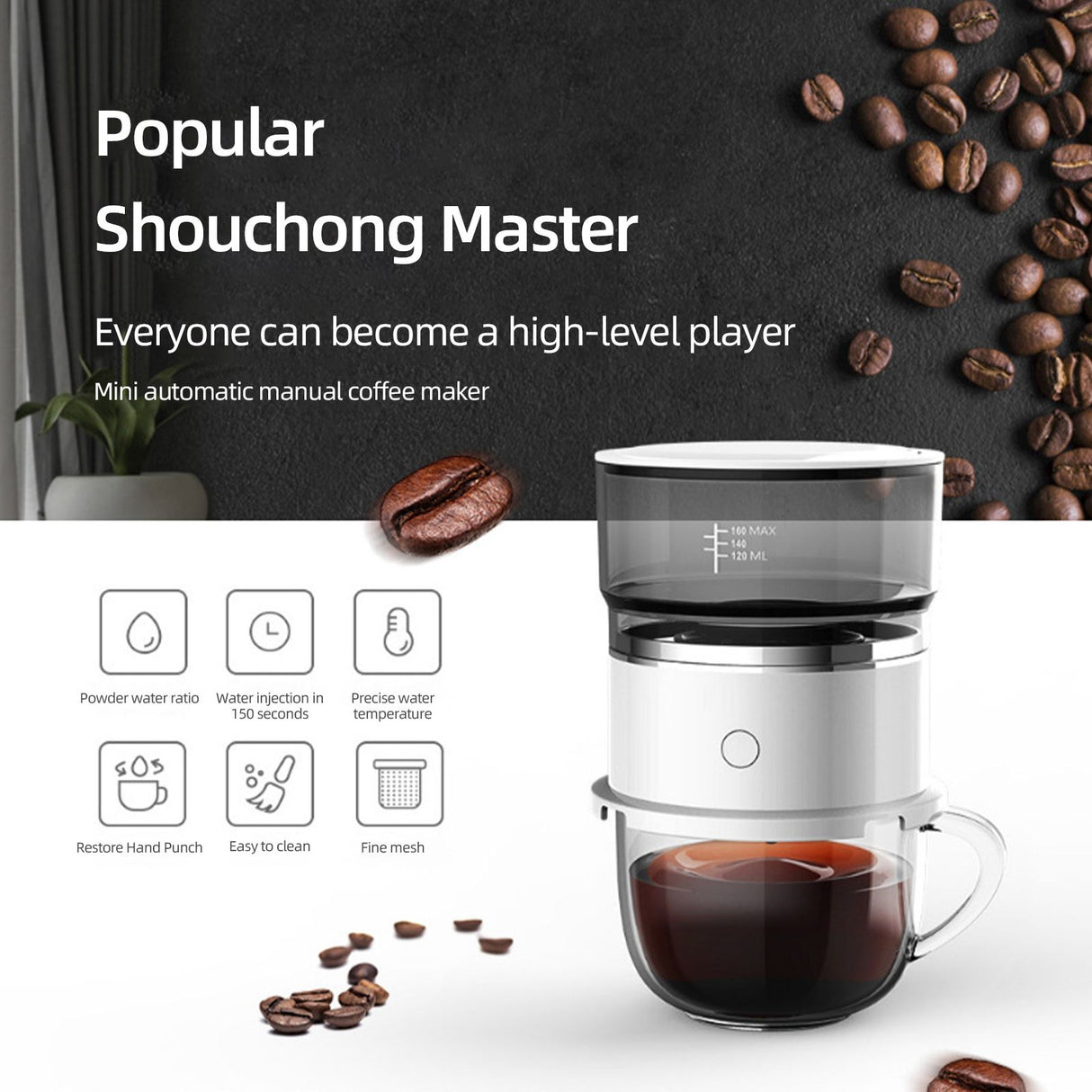 Mini Coffee Machine Outdoor Travel Camping Portable Manual Drip Coffee Maker