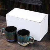 Ceramic Kiln Glaze Coffee Mug Large Capacity Large Handle Coffee Cup for Home Office