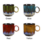 Ceramic Kiln Glaze Coffee Mug Large Capacity Large Handle Coffee Cup for Home Office