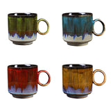 Ceramic Kiln Glaze Coffee Mug Large Capacity Large Handle Coffee Cup for Home Office - Extra Image