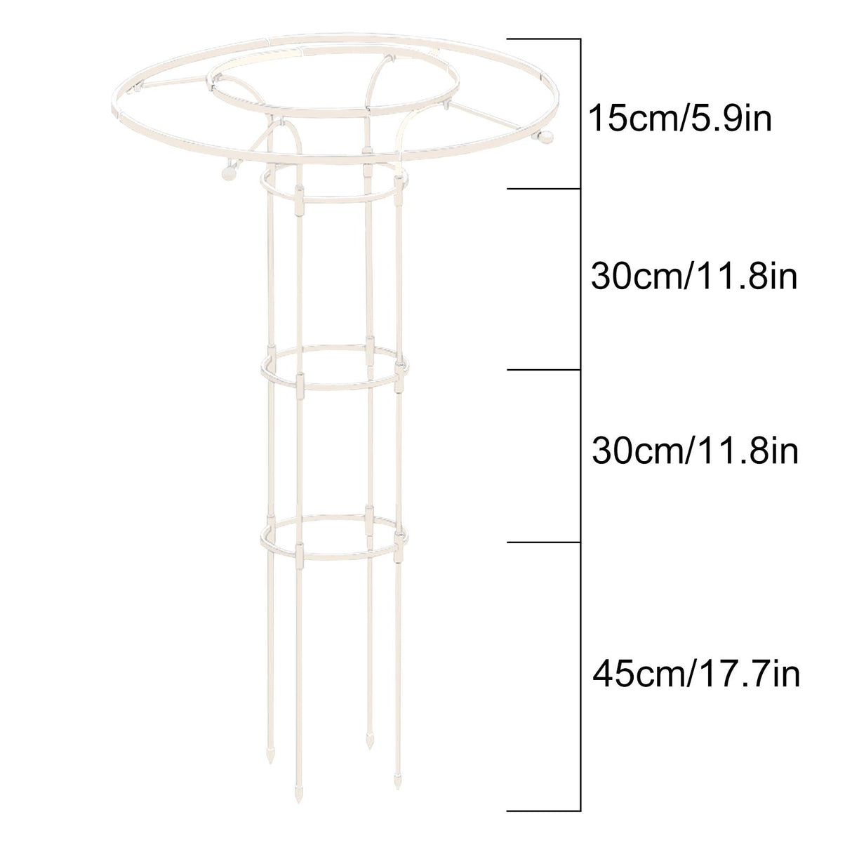 Assembled Umbrella Flower Stand Climbing Vine Plant Easy to Install Garden Plant Support