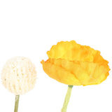 Artificial Gold Flower Bouquet 36cm Fake Gold Flower Bouquet - Top-Down View