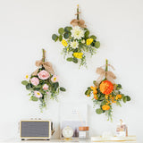Wall Hanging Artificial Bouquet Lifelike False Flower Bouquet for Wedding Halloween