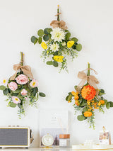 Wall Hanging Artificial Bouquet Lifelike False Flower Bouquet for Wedding Halloween