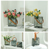 Handbag Vase Original Color Glass Vase Fish Tank Glass Vase Handmade Vase