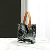 Handbag Vase Original Color Glass Vase Fish Tank Glass Vase Handmade Vase