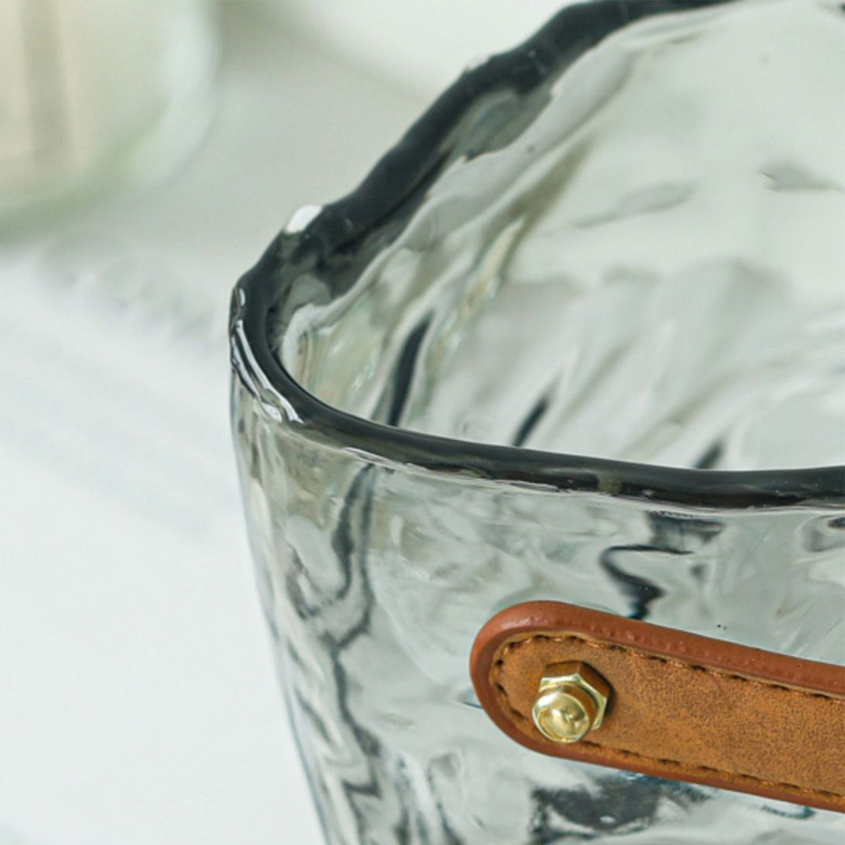 Handbag Vase Original Color Glass Vase Fish Tank Glass Vase Handmade Vase