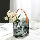 Handbag Vase Original Color Glass Vase Fish Tank Glass Vase Handmade Vase