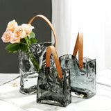 Handbag Vase Original Color Glass Vase Fish Tank Glass Vase Handmade Vase