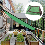Sun Shade Sail Breathable Farbic Canopy Awning Shelter Rectangle UV Block Canopy for Patio Backyard Lawn Garden Green 2x4m / 6.6x13.1ft