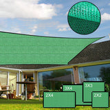 Sun Shade Sail Breathable Farbic Canopy Awning Shelter Rectangle UV Block Canopy for Patio Backyard Lawn Garden Green 3x4m / 9.8x13.1ft