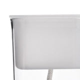 Water Absorption Planter Indoor Self Absorbed Watering Pot Flower Container for Office Home Semitransparent - Front View
