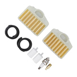 Chainsaw Air Filter Kit Professional Chainsaw Air Filter Spark Plug Set for Husqvarna 362 365 371 372 372XP Chainsaws - 45-Degree Angle