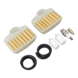 Chainsaw Air Filter Kit Professional Chainsaw Air Filter Spark Plug Set for Husqvarna 362 365 371 372 372XP Chainsaws - Rear View