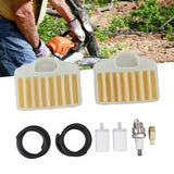 Chainsaw Air Filter Kit Professional Chainsaw Air Filter Spark Plug Set for Husqvarna 362 365 371 372 372XP Chainsaws - Extra Image