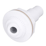 Complete Return Outlet Jet Fitting for Above Ground Swimming Pool with Gasket 1in Pipe Adapter - Close-Up Angle