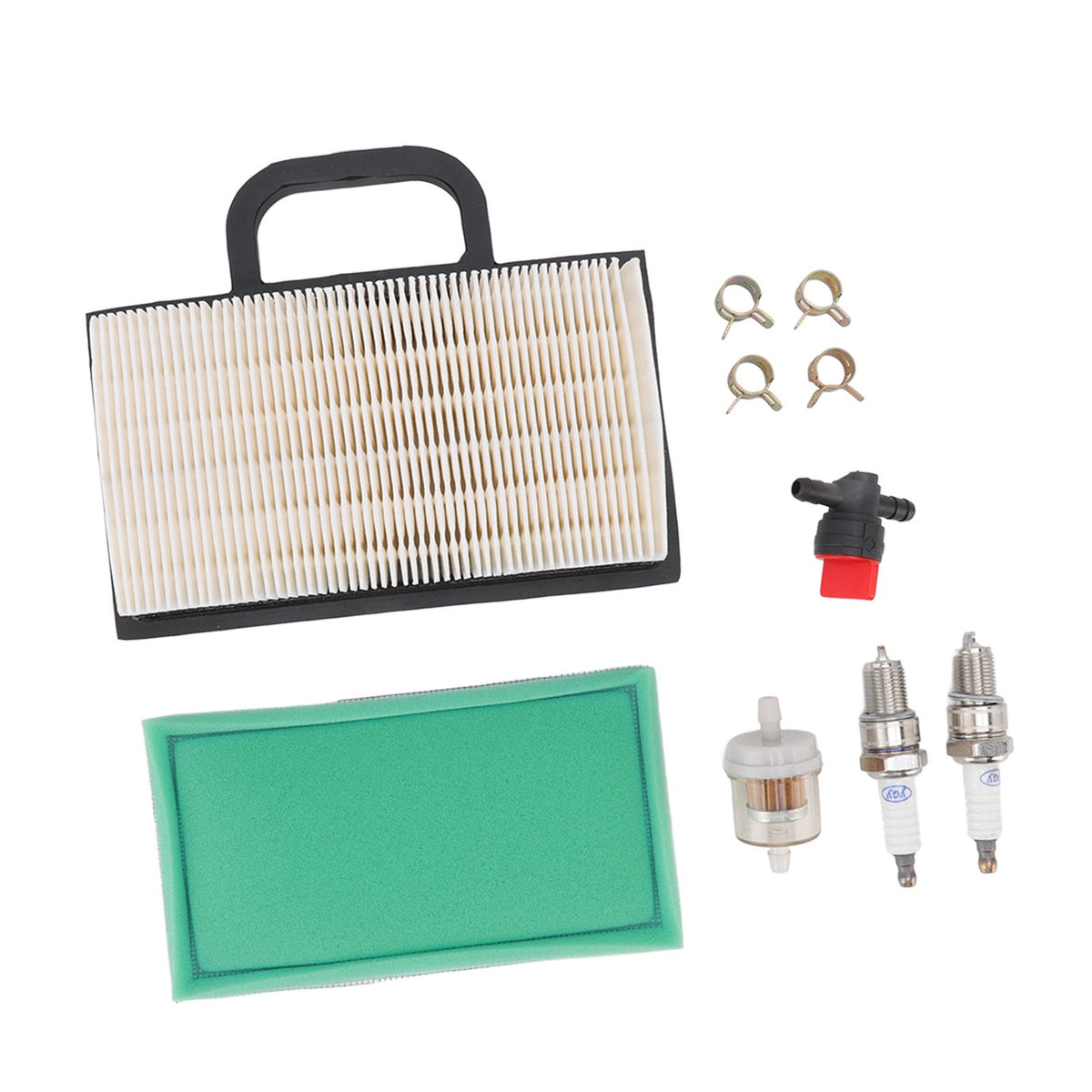 Lawn Mower Air Filter Set Air Filter Sparking Plug Valve Replacement Lawn Tractor Parts for BS