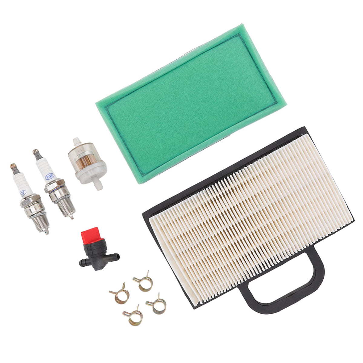 Lawn Mower Air Filter Set Air Filter Sparking Plug Valve Replacement Lawn Tractor Parts for BS