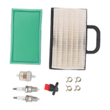 Lawn Mower Air Filter Set Air Filter Sparking Plug Valve Replacement Lawn Tractor Parts for BS - Top-Down View