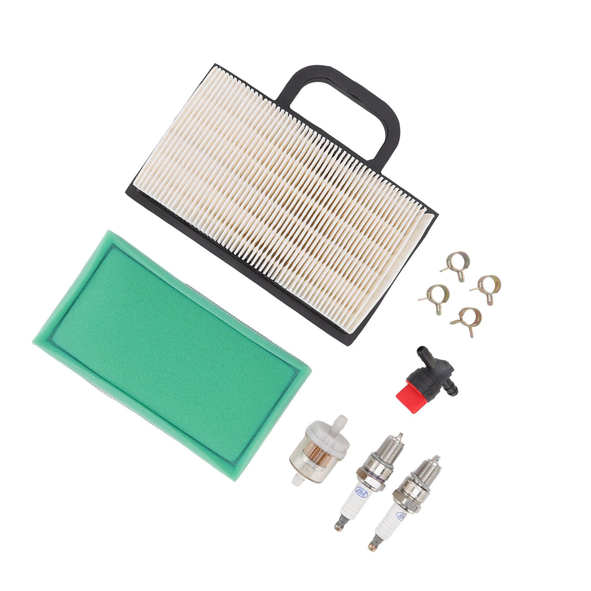 Lawn Mower Air Filter Set Air Filter Sparking Plug Valve Replacement Lawn Tractor Parts for BS