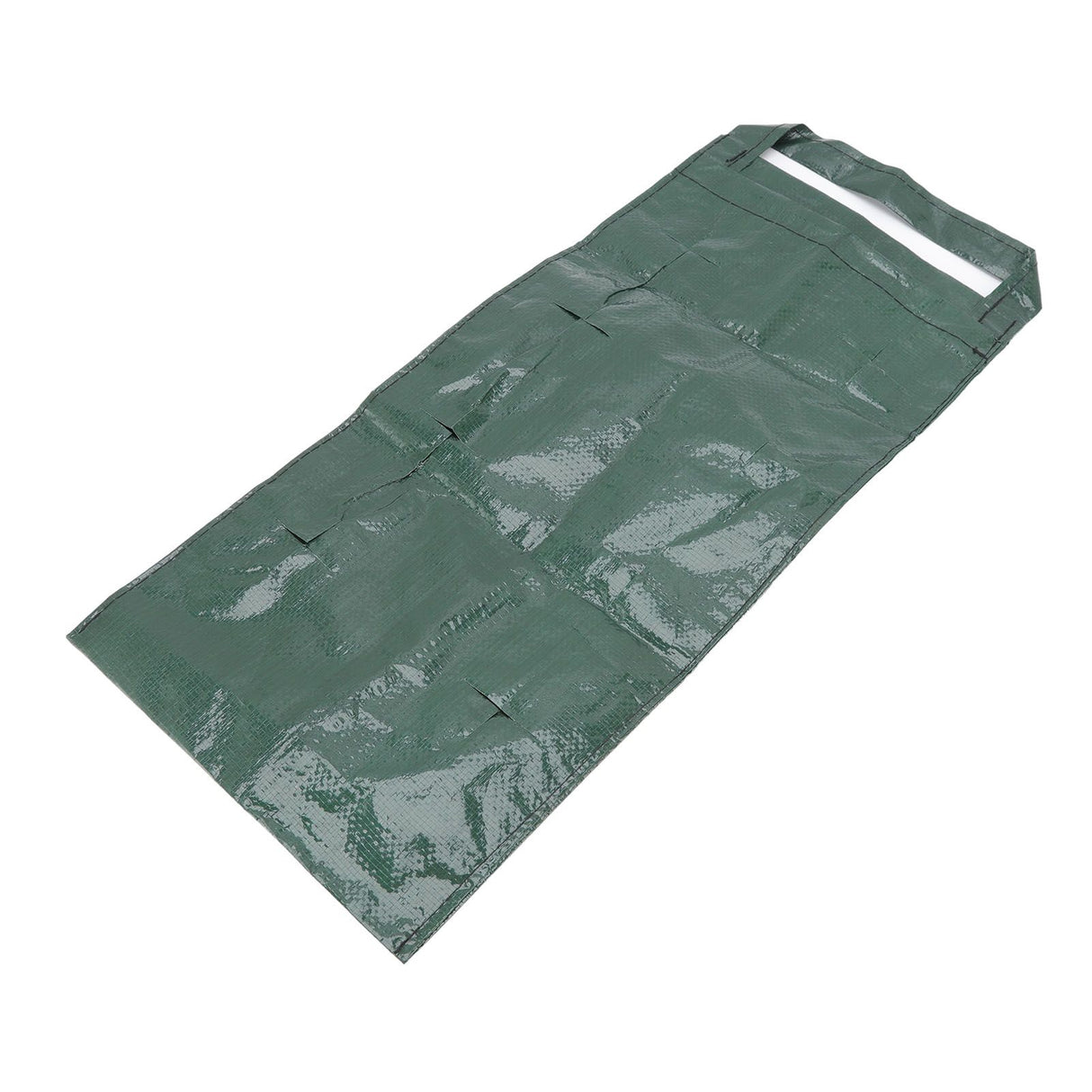 Hanging Planting Bag Multi Holes PE Plant Grow Pouch for Strawberry Vegetable Flower Green 8 Holes