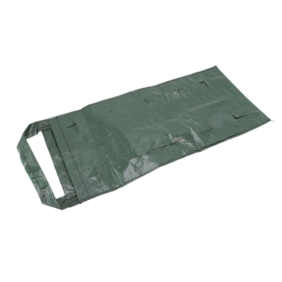 Hanging Planting Bag Multi Holes PE Plant Grow Pouch for Strawberry Vegetable Flower Green 10 Holes
