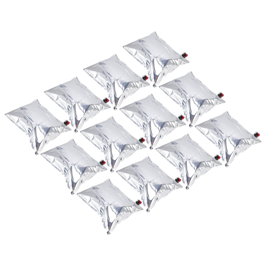 12PCS Water Storage Container Foldable Heat Preservation Emergency Water Bag with Tap for Camping